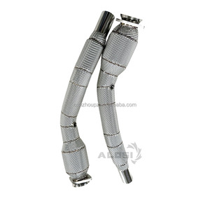 Tubo de escape de carreras SS304 para <span class=keywords><strong>Jaguar</strong></span> <span class=keywords><strong>XK</strong></span> XKR 5.0T 2009-2014, modificación del convertidor catalítico - Product Image 5