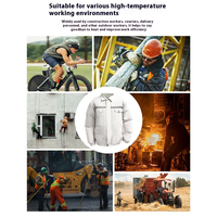 Gilet de refroidissement industriel Peltier, veste climatisée personnelle pour les travailleurs du bâtiment et les activités de plein air