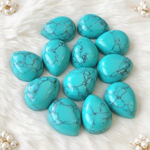 Wholesale Hot Selling <b>Natural</b> <b>Stone</b> Turquoise Teardrop-Shaped <b>Stone</b> for Crystal Gifts DIY - Product Image 2