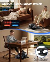 Steppeur durable avec moniteur numérique et fonctionnement silencieux, appareil d'exercice des jambes à faible impact pour la maison, la remise en forme des personnes âgées et l'usage quotidien