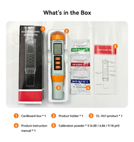 High Accuracy 0.1ppm Portable 4 in 1 CL pH ORP Temp Tester for Pool Aquarium Tap Drinking Water Residual Chlorine Detector