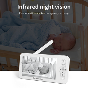 Smart 5,0 pulgadas LCD inalámbrico temperatura dormir sonido alarma 2 vías Audio HD 1080P Video Baby Monitor con cámara y audio - Product Image 2