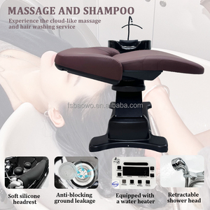 Fauteuil de lavage de luxe pour salon de coiffure avec massage, lit de spa japonais pour <span class=keywords><strong>shampoing</strong></span> thaïlandais - Product Image 6