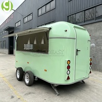 Remorque alimentaire mobile Goeasy en fibre de verre et aluminium avec intérieur personnalisé, écologique, résistante à la rouille, pour usage commercial