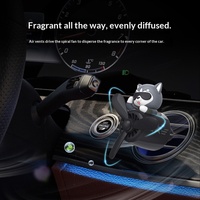 Diffuseur de parfum transfrontalier pour voiture, décoration de sortie d'air conditionné en forme d'avion, accessoires de ventilateur en ABS/PP, motif dessin animé
