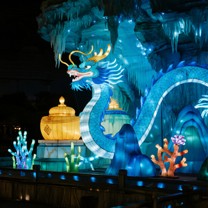 Гигантский китайский фонарь в форме дракона (Лунг) для декораций на Лунный Новый год, Пасху, День Благодарения – водонепроницаемый - Product Image 5