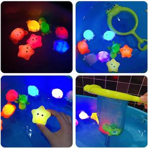 Jouet de baignoire pour animaux étanche et lumineux Jouet de <span class=keywords><strong>bain</strong></span> flottant en plastique pour la salle de <span class=keywords><strong>bain</strong></span> <span class=keywords><strong>Jeu</strong></span> de pêche - Product Image 5