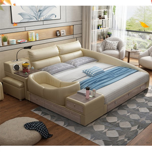 <span class=keywords><strong>Letto</strong></span> Moderno Intelligente di Alta Qualità con Culla e Spazio di Archiviazione, Bluetooth, in Offerta - Product Image 3