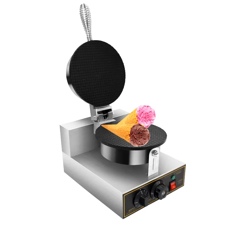Electric Commercial Chef Manual Single Small Waffle Ice Cream Cone For Waffle Holder Maker Machine Domestic