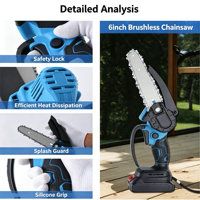 Nouveauté : Ensemble d'outils de jardinage 3-en-1, scie à chaîne électrique sans fil, sécateur avec perche télescopique extensible