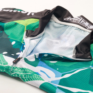 Custom Printed Short Sleeve Cycling Jersey with 4-Way Stretch Poly Spandex & Full Sublimation Print for Adult <b>Road</b> MTB Commute - Product Image 2