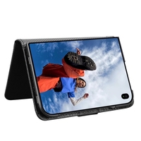 Étui portefeuille en cuir PU texturé diamant de luxe pour iPhone Duo Flip Mobile Phone