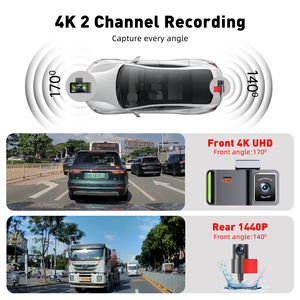 4K 3.0 인치 듀얼 렌즈 <span class=keywords><strong>MINI</strong></span> 자동차 블랙 박스 GPS FHD 야간 투시경 대시 캠 와이파이 자동 전자 비디오 <span class=keywords><strong>DVR</strong></span> - Product Image 3