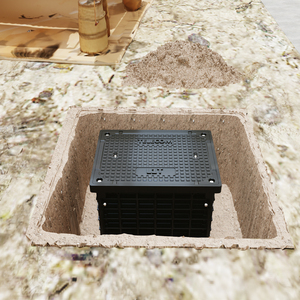 Boîte de télécommunication FRP L1T 520x380 mm, trou de passage souterrain, niveau 15, produit pour voies publiques - Product Image 3