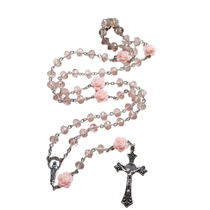 Zinc Alloy Cross Pendant Necklace with Link Chain Silver Plated Crystal & Rhinestone Prayer Design-Trendy Gift - Product Image 1
