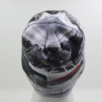 Patrón personalizado Impresión digital Gorro de lujo en niño Invierno Exterior Beanie Sombreros para niñas Sombrero de punto