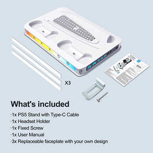 Ps5 trò chơi lưu trữ Giá điều khiển đứng ps5 làm mát sạc đứng ps5 đứng sạc trò chơi điều khiển sạc <span class=keywords><strong>Dock</strong></span> ps5 sạc - Product Image 6