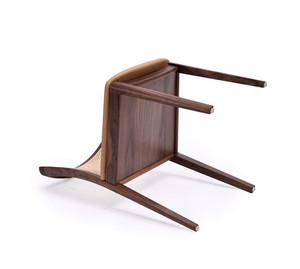 Sedia da Pranzo in Stile Americano in Legno di Frassino e Vero <span class=keywords><strong>Rattan</strong></span>, Imbottita e Ecologica per Casa e Appartamento - Product Image 2