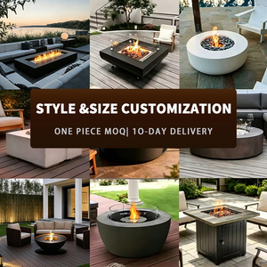 Brasero extérieur moderne, foyer personnalisable adapté aux jardins de villas et <span class=keywords><strong>au</strong></span> <span class=keywords><strong>chauffage</strong></span> domestique, avec fonction barbecue - Product Image 5
