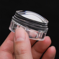 Vente directe d'usine - Tampon à ongles transparent cylindrique de 4,4 cm pour salon de manucure