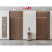 Ascenseur pour passagers en acier inoxydable, design moderne, durable et sûr. Utilisation facile garantie. Assistance technique en ligne pour la maintenance.