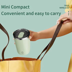 Tasse à café automatique résistante à <span class=keywords><strong>la</strong></span> rouille, légère, rechargeable, à faible <span class=keywords><strong>bruit</strong></span>, avec couvercle, 350ml, de marque OEM - Product Image 4