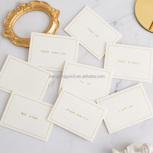 Cartes de <span class=keywords><strong>remerciement</strong></span> 10x15cm, aspect luxueux, pour invitations de <span class=keywords><strong>mariage</strong></span>, papier 400g lisse, cartes en carton sérigraphiées, MOQ 100 - Product Image 2