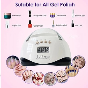 SUN X6 MAX Séchoir à Ongles Professionnel 66 LED UV/LED pour Gel, Lampe de Séchage pour Tous Types de Gels, en Plastique - Product Image 4