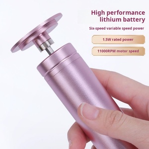 Kit de ponceuse à ongles et anti-callosités rechargeable 2-en-1, outil de beauté en plastique pour soins des pieds et peaux mortes, direct usine - Product Image 2