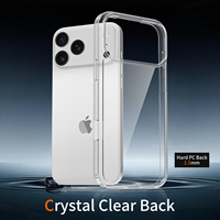 Coque de téléphone magnétique avec boutons de contrôle indépendants pour la caméra, transparente et antichoc, pour iPhone 17 18