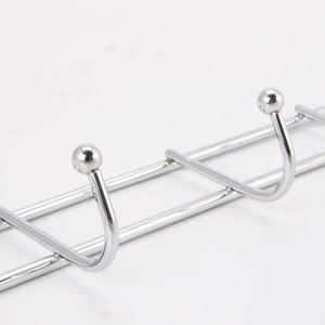 Móc Treo Cửa Giá Xếp Đồ 8 Móc Treo Trên Cửa Mạ Crôm Quần Áo Móc Treo Trên Cửa - Product Image 5