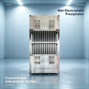 Précipitateur électrostatique humide (ESP) compact pour l'agriculture : Capture des aérosols de condensation de vapeur de pluie dans les usines de séchage alimentaire - Product Image 3