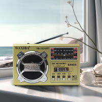 Radio portable rechargeable USB/carte SD Am Fm Waxiba Xb avec AUX/torche