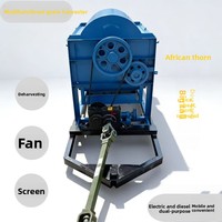 Décortiqueuse multifonctionnelle 800-1200 kg/h pour céréales (riz, blé, maïs, soja) avec moteur diesel et électrique pour la ferme