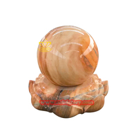 Vente chaude Personnalisé Marbre Noir Rotatif Float Ball Cascade Fontaines Jardin Caractéristique De L'eau Sculpture Conception