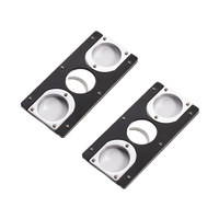 Ciseaux durables à double lame en acier inoxydable pliables et portables pour couper les cigares de poche de haute qualité
