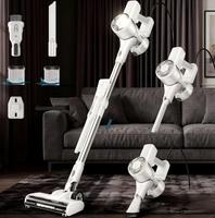 Aspirateur balai filaire avec cordon de 7 m/23 pi, bac à poussière de 1,0 L, 6-en-1 sans sac, pour cheveux, sols durs, usage hôtelier et domestique, lumière LED