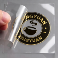 Etiqueta Adhesiva de Transferencia UV DTF con Logotipo Personalizado, Texto Blanco, Lámina Transparente para Despegar y Pegar, Película de Transferencia de Logotipo para Embalaje de Cajas