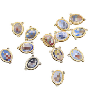 Oval Alloy Pendant Base Gold Plated Zinc Alloy For Necklace Making DIY Jewelry Accessories Mixed Colors Round Shape - Product Image 4