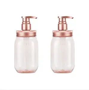 PCR LUXURY LARGE PLASTIC BOTTLE WITH LOTION PUMP FOR BODY LOTION HAIR SHAMPOO PACKAGING