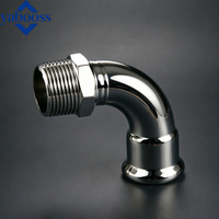 Codo de Acero Inoxidable 304 Forjado Estándar para Tuberías de Alta Presión, Tipo Buje de Superficie Lisa, Tamaños 20mm, 15mm, 6mm
