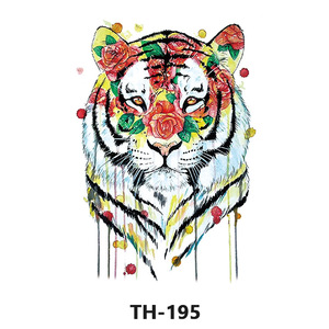 Tatouages temporaires pour hommes, tatouages corporels sexy imperméables à vendre, motif lion - Product Image 4