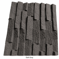 Panneaux de pierre culturelle en PU légers, faciles à installer, écologiques, imperméables, imitation roche moderne pour usage hôtelier