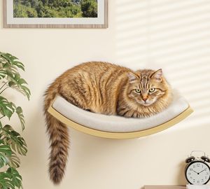 Arbre à chat mural en bois écologique au design moderne, motif végétal, pour grimper, sauter et s'asseoir - Product Image 2