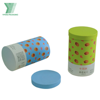 Boîte d'emballage ronde en papier avec cylindre de qualité alimentaire, coffret cadeau personnalisé pour pommes de terre, pommes de terre, avec logo imprimé, 5 pièces