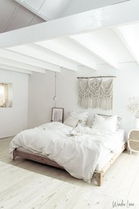 100% lin hôtel utiliser blanc crème housse de couette taies d'oreiller ensemble roi reine taille literie avec 2 boutons fermeture tissu ensemble de draps - Product Image 3