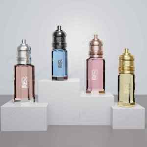 Fancy attar chai với keying Zamac <span class=keywords><strong>cap</strong></span> 3ml 6ml 12ml cho Oud dầu mới được thiết kế độc đáo Nước hoa chai thủy tinh với vàng Zamac cơ sở - Product Image 3