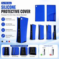 Housse de protection ultra-fine anti-rayures et anti-poussière pour console PlayStation 5 Slim, coque de protection en silicone
