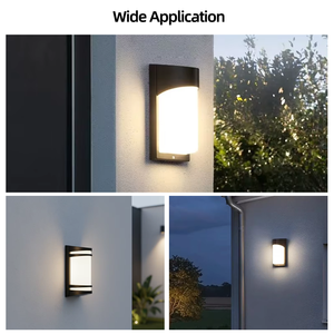 Lámpara <span class=keywords><strong>de</strong></span> Pared Exterior Moderna y Minimalista, Cuerpo <span class=keywords><strong>de</strong></span> Aleación <span class=keywords><strong>de</strong></span> Aluminio Fundido, Lente <span class=keywords><strong>de</strong></span> PC Blanca Difusa, Luz Ultrabrillante para Patio, Balcón <span class=keywords><strong>de</strong></span> Villa - Product Image 4