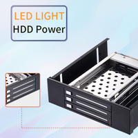 Rak HDD SSD Mobile Enclosure Logam Internal Tanpa Tray, Chassis Komputer SATA Hot Swap 2.5 Inch Grosir Pabrik Unestech